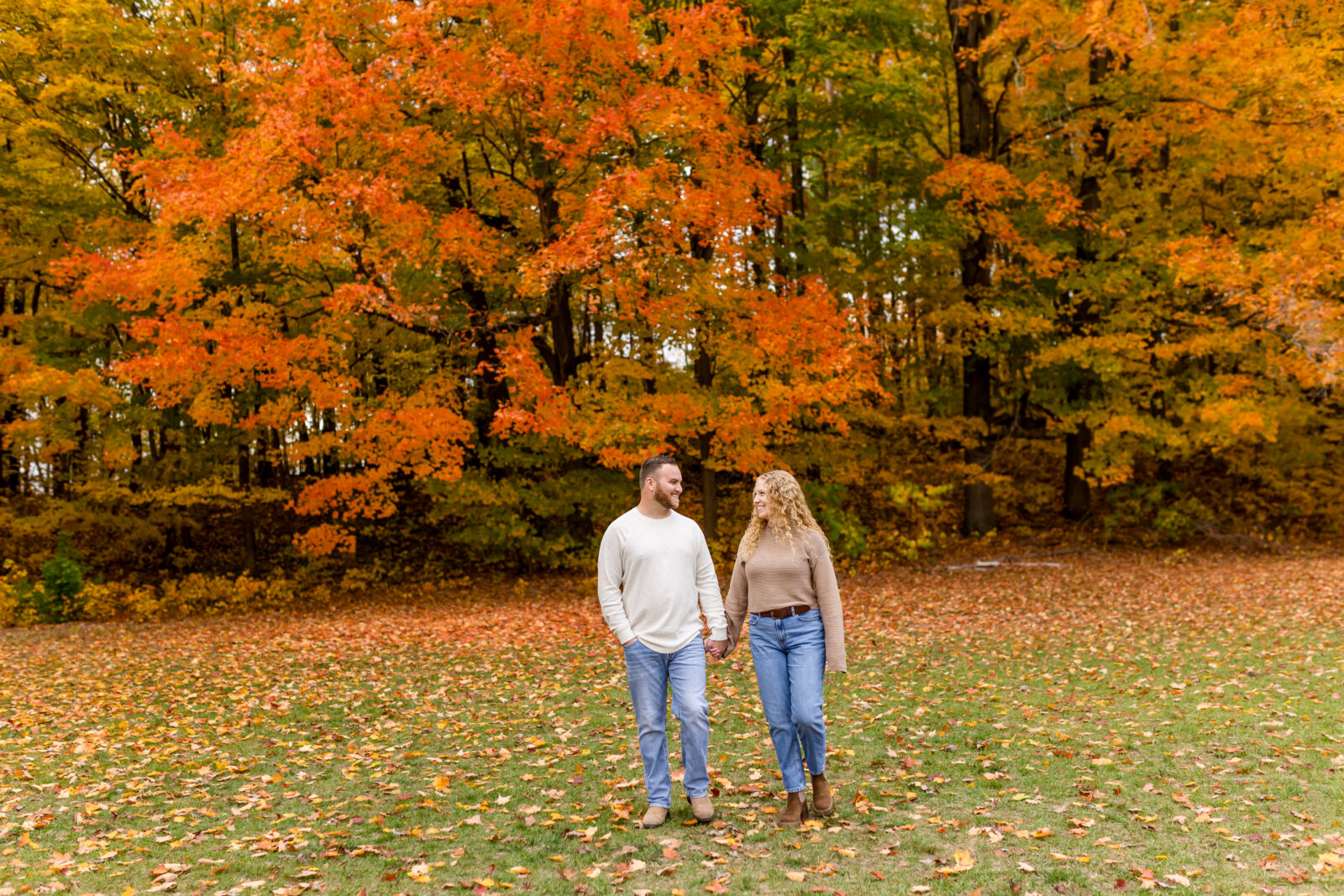 Otterville engagement session with Cassie and Derrick in the park
