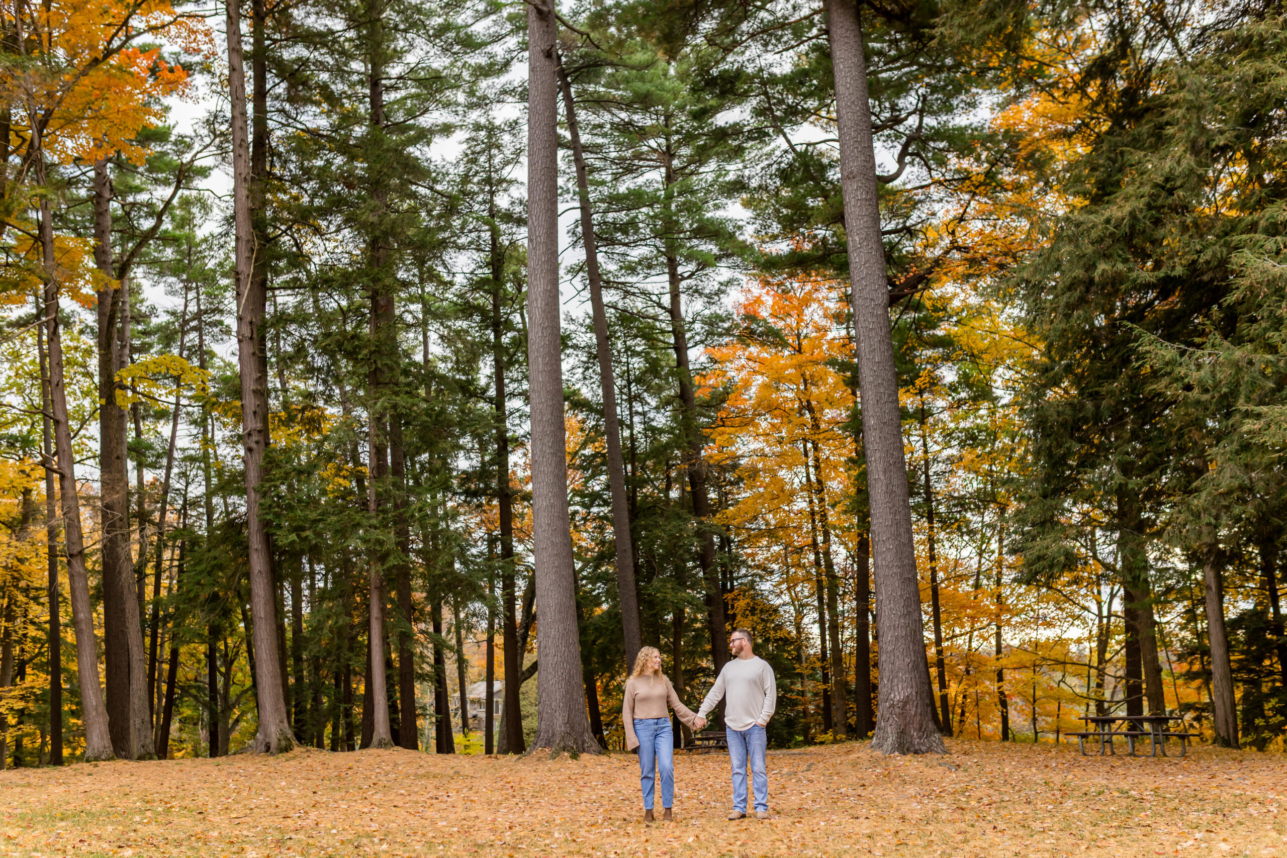 Golden hour portraits during Otterville engagement session